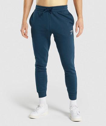 Gymshark Crest Muške Jogger Hlače Tamnoplave | HR 2233QMA